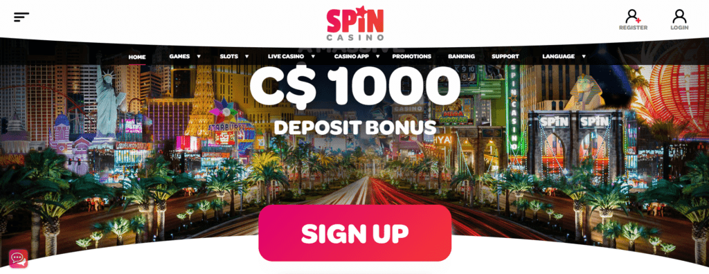 spin casino login