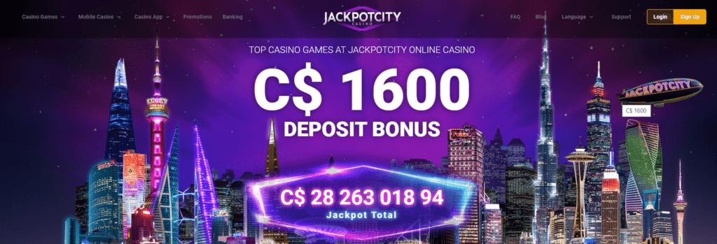 jackpot city casino login