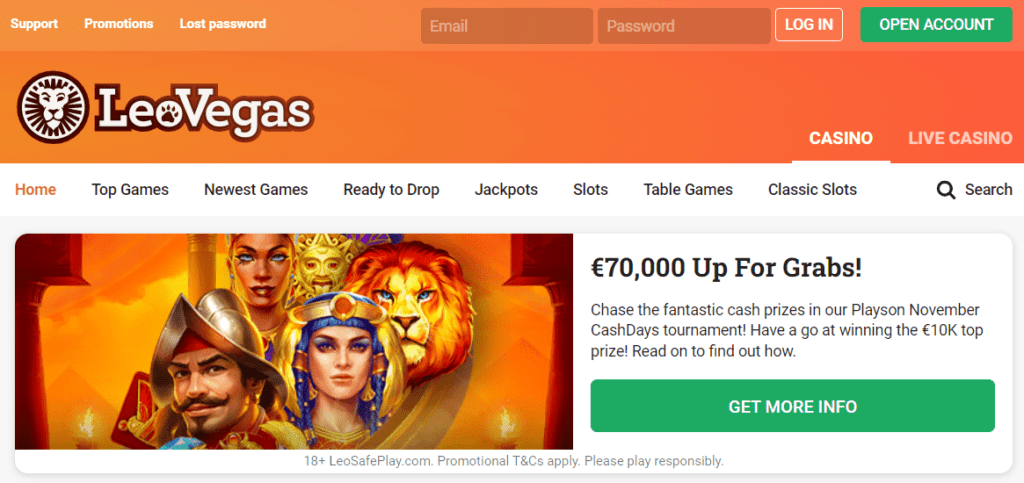 leovegas casino review